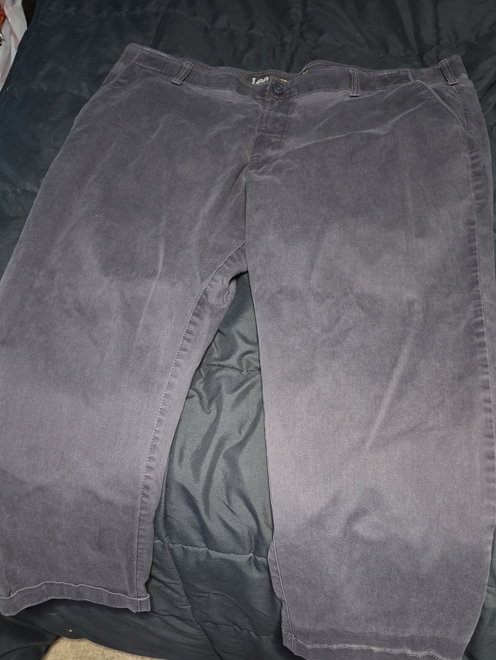 Lee Men's Straight Fit Chinos — Charcoal